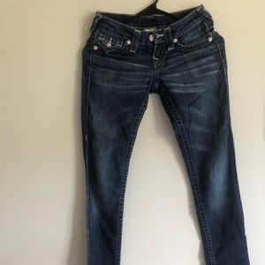 True Religion Pink Swarovski Crystal